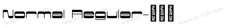 Normal Regular字体转换